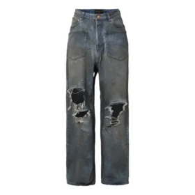 Baggy-jeans met opgezette zakken “Blauw” 751111TDW143359