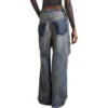 Baggy-jeans met opgezette zakken “Blauw” 751111TDW143359