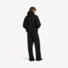 Baggy joggingbroek voor heren met ‘messy spray’-print in zwart