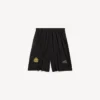 Baggy voetbalshort voor heren in zwart