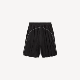 Baggy voetbalshort voor heren in zwart