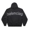 Bal.Com Popover-hoodie “Black” 739024TOVN98151