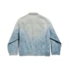 Bal Diagonal Allover Oversized-jas “Light Blue Japanese Ring Denim” 773616TPW534868