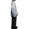 Bal Diagonal Allover Oversized-jas “Light Blue Japanese Ring Denim” 773616TPW534868