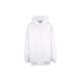 Balenciaga Back Alphabet herenhoodie met lange mouwen, wit 556113TAV379000