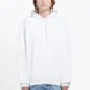 Balenciaga Back Alphabet herenhoodie met lange mouwen, wit 556113TAV379000
