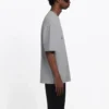 Balenciaga BB-logo-print met korte mouwen voor heren, grijs 544271TCV251300
