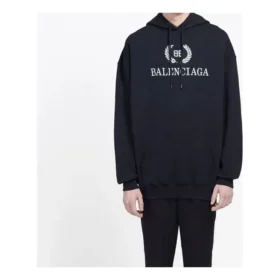 Balenciaga BB voor heren met logo-opdruk op de borst, zwart 556143TDV521000