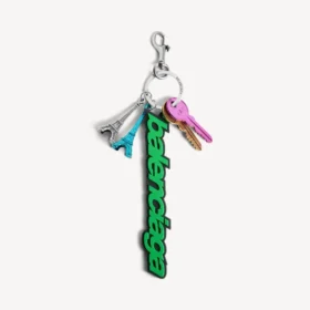 Balenciaga-bedeltje/sleutelhanger voor dames in groen/zwart