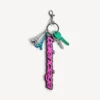 Balenciaga-bedeltje/sleutelhanger voor dames in roze/zwart