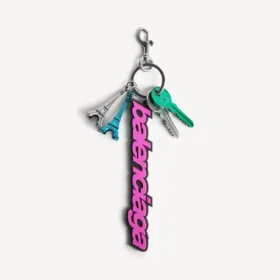 Balenciaga-bedeltje/sleutelhanger voor dames in roze/zwart
