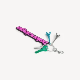 Balenciaga-bedeltje/sleutelhanger voor dames in roze/zwart