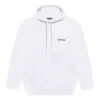 Balenciaga casual hoodie voor heren van puur katoen, wit 570811TJV859040