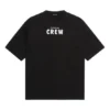 Balenciaga Crew-shirt met alfabetprint voor heren, korte mouwen, zwart 620969TIV741070
