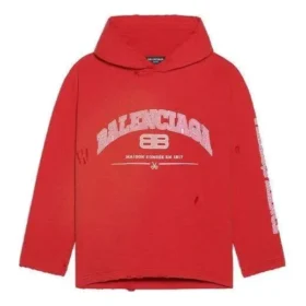 Balenciaga Cropped Hoodie “Cardi Red” 670946-TLVJ3-6441