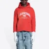 Balenciaga Cropped Hoodie “Cardi Red” 670946-TLVJ3-6441