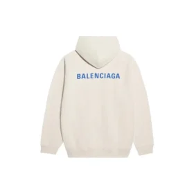Balenciaga fleece met lange mouwen voor heren, crèmekleurig wit 600583TJVA89055