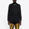 Balenciaga FW21 Alphabet met lange mouwen voor heren, sport, zwart 661749444B81077