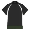 Balenciaga FW21 casual dubbellaags sportpoloshirt met korte mouwen voor heren, zwart 661507TKVA51042