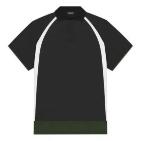 Balenciaga FW21 casual dubbellaags sportpoloshirt met korte mouwen voor heren, zwart 661507TKVA51042