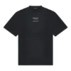 Balenciaga FW21 Couture Alphabet T-shirt met ronde hals en korte mouwen voor heren, zwart 651795TJV901070