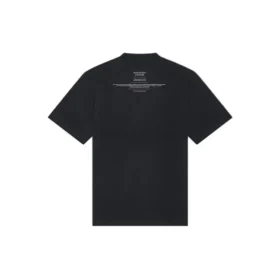 Balenciaga FW21 Couture Alphabet T-shirt met ronde hals en korte mouwen voor heren, zwart 651795TJV901070