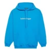 Balenciaga FW21 heren-hoodie met logo, lange mouwen, blauw 570811TIV557560