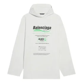Balenciaga FW21 heren T-shirt met logo-alfabetprint, losvallend, wit 662424TKVF89085