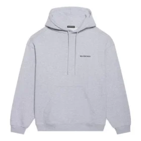 Balenciaga FW21 heren T-shirt met logo-print, lange mouwen, grijs 600583TIV841167