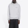 Balenciaga FW21 heren T-shirt met logo-print, lange mouwen, grijs 600583TIV841167