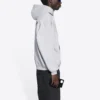 Balenciaga FW21 heren T-shirt met logo-print, lange mouwen, grijs 600583TIV841167