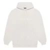 Balenciaga FW21-herenhoodie met logo-alfabetprint, lange mouwen, crèmewit 570811TIV552970