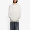 Balenciaga FW21-herenhoodie met logo-alfabetprint, lange mouwen, crèmewit 570811TIV552970