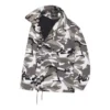 Balenciaga FW21 off-shoulder jas voor heren, grijs 663004TKLD41240