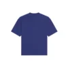 Balenciaga FW21 retro gebreid herenhemd met korte mouwen, marineblauw 612966TKVD33967