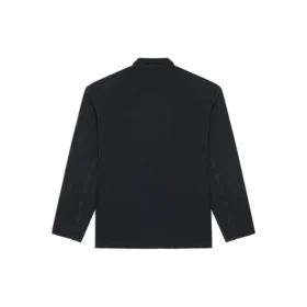 Balenciaga FW21 Retro gebreid herenjas, groot, zwart 662388TAV041000