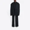 Balenciaga FW21 Retro gebreid herenjas, groot, zwart 662388TAV041000
