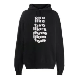 Balenciaga heren casual met alfabetprint, zwart 641679TJV931070