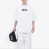 Balenciaga heren-crewtop met alfabetprint, korte mouwen, wit 620969TIV749040