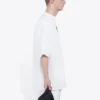 Balenciaga heren-crewtop met alfabetprint, korte mouwen, wit 620969TIV749040