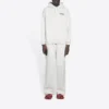Balenciaga heren, met geborduurd alfabetpatroon in Political Campaign-stijl, wit 600583TKVI99084