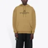 Balenciaga heren Paris Laurel fleece met print, kaki 570811TIV259605