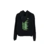 Balenciaga heren-shirt met lange mouwen en zwarte print, zwart 556136TDV151000