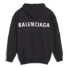 Balenciaga heren-sweatshirt met grote logo-print, zwart 556143TAV371000