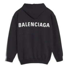 Balenciaga heren-sweatshirt met grote logo-print, zwart 556143TAV371000