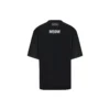 Balenciaga heren T-shirt, halflang, ronde hals, korte mouwen, zwart 641614TJVG81000