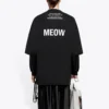Balenciaga heren T-shirt, halflang, ronde hals, korte mouwen, zwart 641614TJVG81000