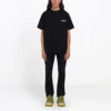 Balenciaga-heren-T-shirt met alfabetprint en korte mouwen, zwart 641675TIV521070