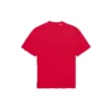 Balenciaga heren-T-shirt met alfabetprint, gatenpatroon, ronde hals en korte mouwen, rood 651795TKVB86295