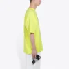 Balenciaga heren-T-shirt met alfabetprint, korte mouwen, fluorescerend groen 620969TIVG97072